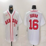 Nike Boston Red Sox #16 Jarren Duran white majestic MLB baseball jerseys-BD 01