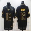 Nike Tampa Bay Buccaneers #12 Tom Brady throwback black Salute To Service Limited Jersey-BD