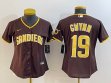 Youth Nike San Diego Padres #19 Tony Gwynn brown majestic baseball jersey-BD