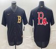 Nike Boston Red Sox blank black majestic baseball jerseys 02