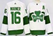 Adidas Toronto Maple Leafs #16 Mitch Marner white green hockey jersey (2)