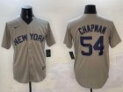 Nike New York Yankees #54 Aroldis Chapman gray majestic baseball Jersey-BD