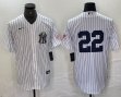 Nike New York Yankees #22 Juan Soto white MLB baseball Jersey Joint name -BD