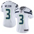 Women Seattle Seahawks #3 Russell Wilson Nike white Color Rush Limited Jersey