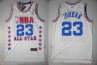 Chicago Bulls #23 Michael Jordan White NBA All Star Throwback Jerseys