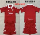 2025-2026 Seville club red kid soccer jerseys away