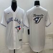 Nike Toronto Blue Jays blank white majestic baseball Jerseys