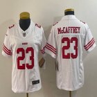 Youth Nike San Francisco 49ers #23 Christian McCaffrey white Color Rush Limited Jersey-BD 03