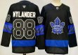 Toronto Maple Leaf #88 William Nylander black blue hockey jersey-PD