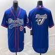 Nike Toronto Blue Jays blank blue majestic baseball Jerseys Joint name-BD 03