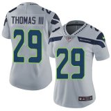 Women Seattle Seahawks #29 Earl Thomas III gray Color Rush Limited Jersey