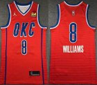 Nike Oklahoma City Thunder #8 Jalen Williams orange nba jerseys