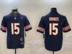 Nike Bears #15 Rome Odunze blue fashion Color Rush Limited Jersey-BD