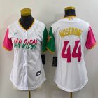 Women Nike San Diego Padres #44 Joe Musgrove white majestic baseball jerseys