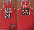 Nike Chicago Bulls #23 Michael Jordan red nba basketball jersey-LT
