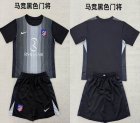 2025-2026 Marseille club black kid goalkeeper soccer jerseys