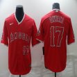 Nike Los Angeles Angels #17 Shohei Ohtani red majestic baseball jersey-BD 02