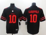 49ers #10 Jimmy Garoppolo nike black Color Rush Limited Jersey