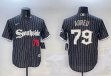 Nike Chicago White Sox #79 Jose Abreu black baseball jerseys city version-BD 01