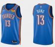 Oklahoma City Thunder #13 Ousmane-Dieng blue nba jerseys Hot press font