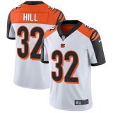 Nike Cincinnati Bengals #32 Hill white Color Rush Limited Jersey