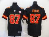 Nike Kansas City Chiefs Travis Kelce #87 black Color Rush Limited Jerseys