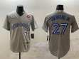 Nike Toronto Blue Jays #27 Vladimir Guerrero Jr gray Majestic baseball jerseys-BD 03