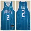 New Orleans Hornets #2 LaMelo Ball light blue nba Jersey-TY