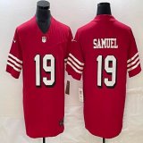 Nike 49ers #19 Deebo Samuel red Color Rush Limited Jersey -BD 03