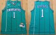 Charlotte Hornets #1 Tyrone Bogues Soul Swingman Road Jersey