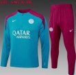 2024-2025 Paris Saint-Germain club blue red soccer uniforms with Long Trousers B931