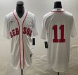 Nike Boston Red Sox #11 Rafael Devers white majestic baseball jersey-BD