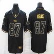 Nike Kansas City Chiefs Travis Kelce #87 black gold Color Rush Limited Jerseys-BD