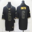 Nike Philadelphia Eagles #6 DeVonta Smith throwback black Salute To Service Limited Jersey-BD