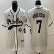 Nike Chicago White Sox #7 Tim Anderson white MLB Baseball jerseys Joint name-BD 02