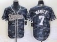 Nike New York Yankees #7 Mickey Mantle gray camo majestic baseball Jersey Joint name 01