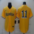 Nike Boston Red Sox #11 Yellow majestic baseball jerseys-BD