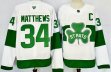 Toronto Maple Leafs #34 Auston Matthews white green hockey jersey