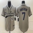 Nike Chicago White Sox #7 Tim Anderson gray MLB Baseball jerseys Joint name-BD 01