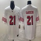 49ers #21 Deion Sanders nike white Color Rush Limited Jersey-BD 03