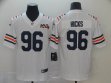 Nike Chicago Bears #96 Akiem Hicks white Color Rush Limited Jersey 100th patch