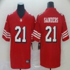 49ers #21 Deion Sanders nike red throwback Color Rush Limited Jersey-BD 03