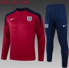 2024-2025 England team red Navy soccer uniforms with Long Trousers B906