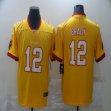 Nike Tampa Bay Buccaneers #12 Tom Brady Yellow Color Rush Limited jersey-BD 01