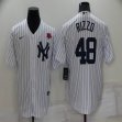 Nike New York Yankees #48 Rizzo white majestic baseball Jersey-BD