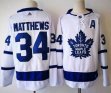 Adidas Toronto Maple Leafs #34 Auston Matthews white hockey jersey with A patch