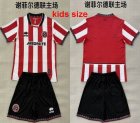 2025-2026 Sheffield United club red white black kid soccer jersey home