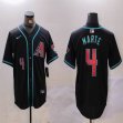 Nike Arizona Diamondbacks #4 Ketel Marte black majestic mlb jerseys-BD 01