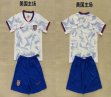 2025-2026 United States team white blue soccer jerseys home