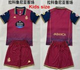 2025-2026 La Coruna club red kid soccer jerseys away